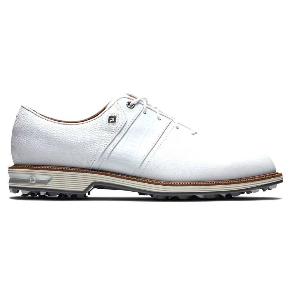 FootJoy Premiere Series 53908 Men's 8 M White Leather Low Top Golf Shoes RHS9409